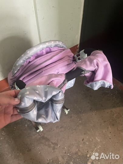 Детские санки коляска с колесами