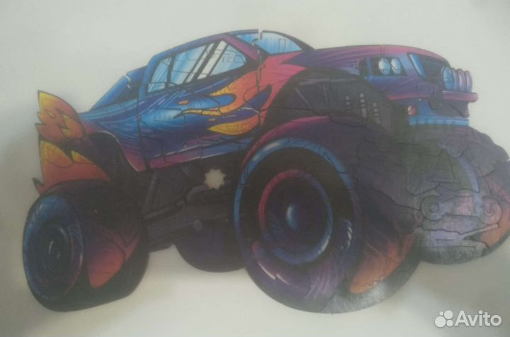 Пазлы деревянные фигурные Машинка