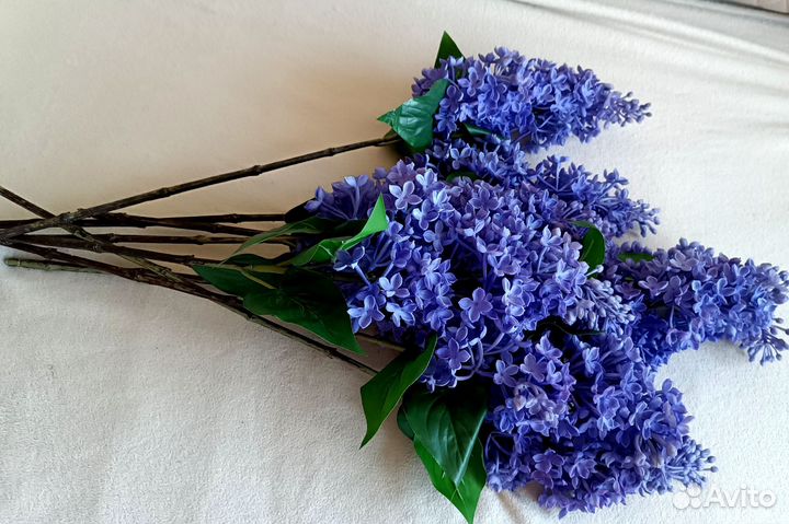 Сирень силиконовая искусственная, цветы