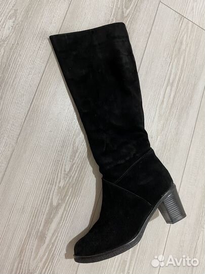 Сапоги зимние натуральная замша