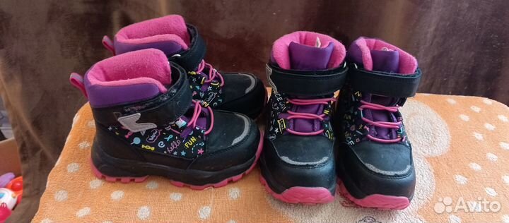 Ботинки для девочки демисезонные, 25 размер