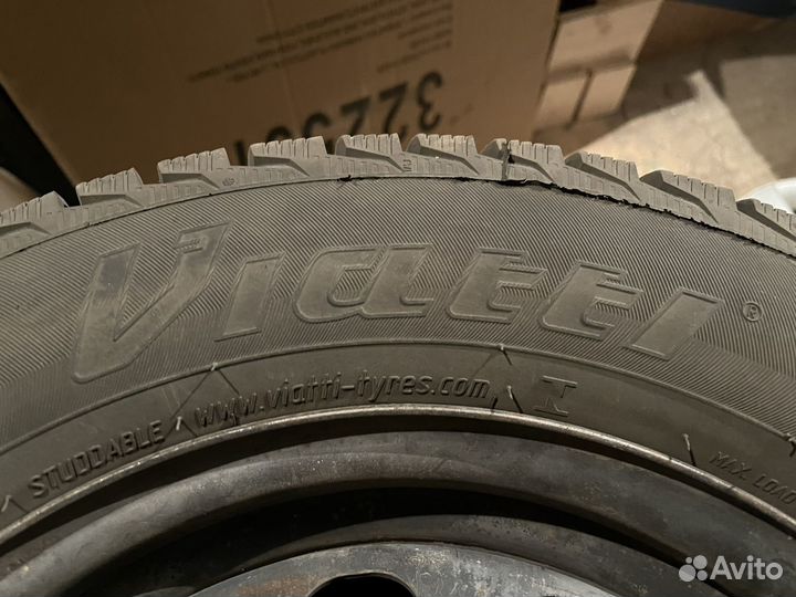 Колеса в сборе viatti brina 185/65r14 зима (шип)