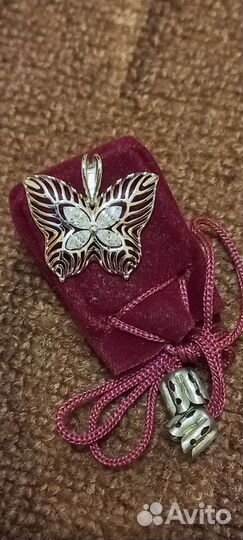 Кулон подвеска серебро