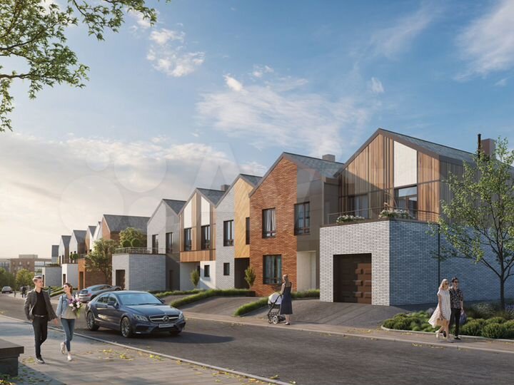 Таунхаус 160,9 м² на участке 1 сот.