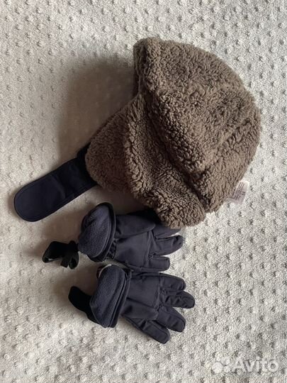 Шапка didriksons + перчатки