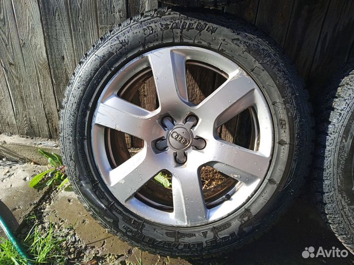 Литые диски + Зимние шины шипов 235/55 R17