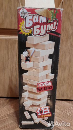 Настольные игра Бам Бум (Падающая Башня)