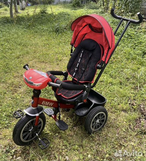 Трехколесный велосипед коляска