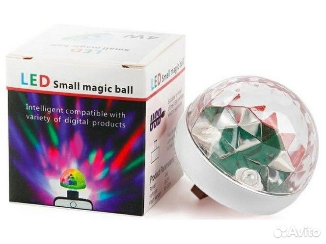 USB светомузыка / USB диско-шар в смартфон