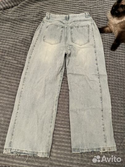 Джинсы женские широкие