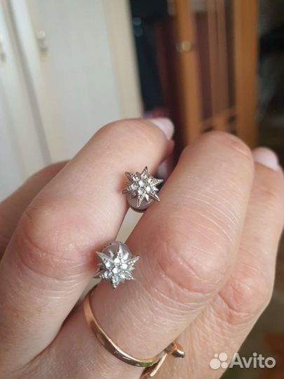 Серьги серебро 925
