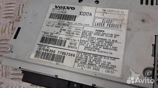 Магнитола volvo V50 MW (97N15I401)