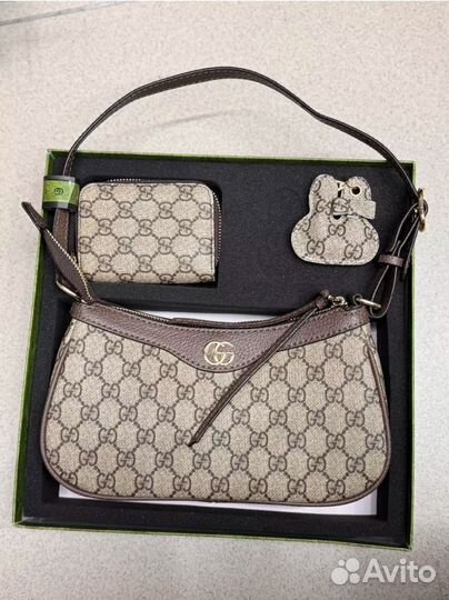 Сумка в стиле Gucci, набор, подарок
