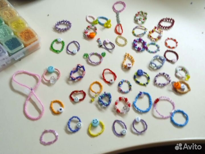 Кольцо из бисера