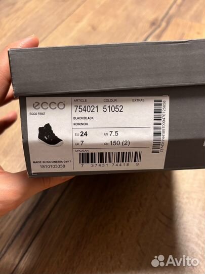 Ботинки демисезонные ecco 24