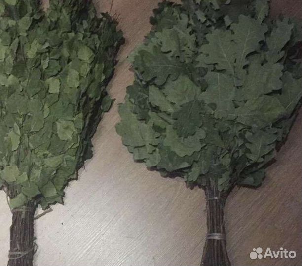 Веники для бани дубовые, берёза