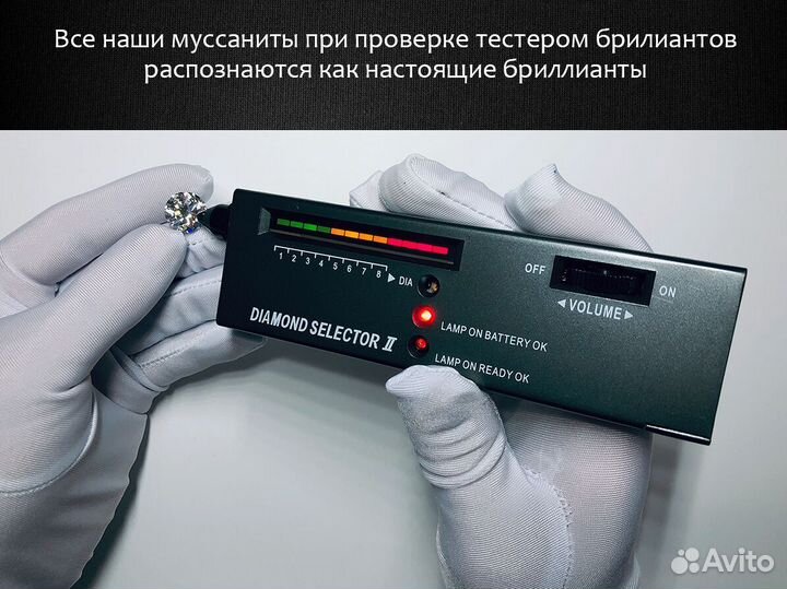 Изящные муассаниты огранки Изумруд IH.eeyh.LRH