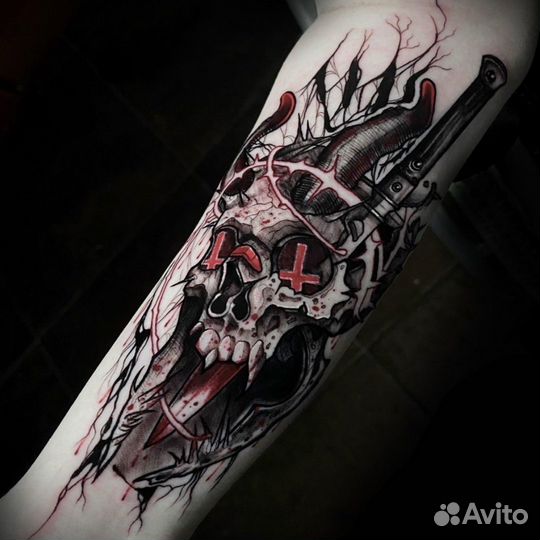 Цветные тату