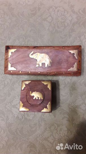 Шкатулки чайные Индия