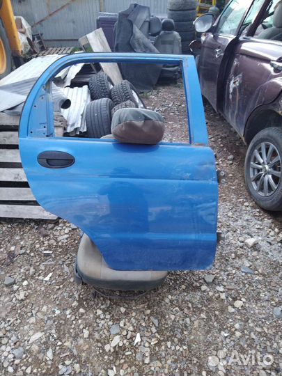Дверь задняя правая daewoo matiz