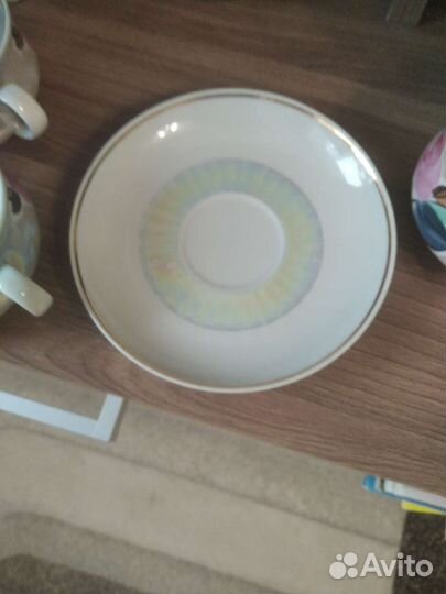 Чайный сервиз СССР дулево. Перламутровый