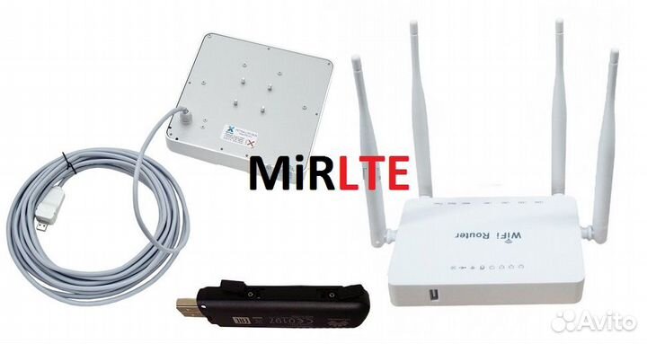 Huawei E3372 с роутером и антенной Petra Lite Home