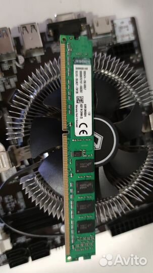 Комплект мат плата, проц, озу, кулер для майнинга