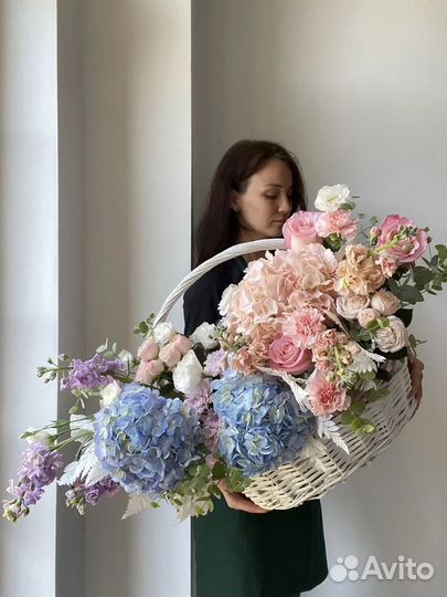 Композиция из гортензий