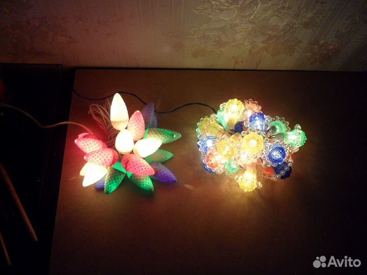 Елочная электро гирлянда новогодняя СССР