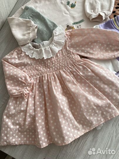Вещи на девочку пакетом, размер 86