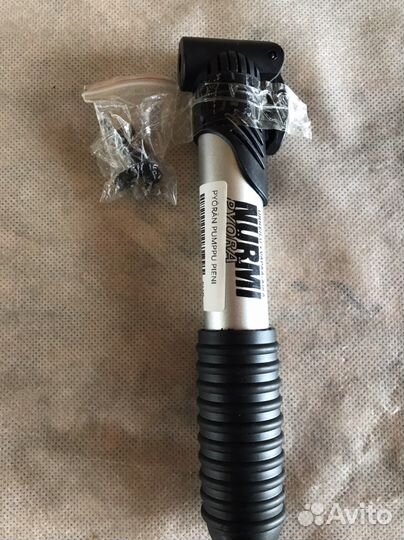 Насос велосипедный, новый, (fin)