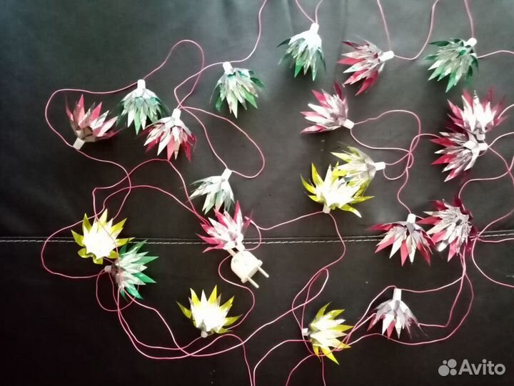 Елочные игрушки и гирлянда СССР