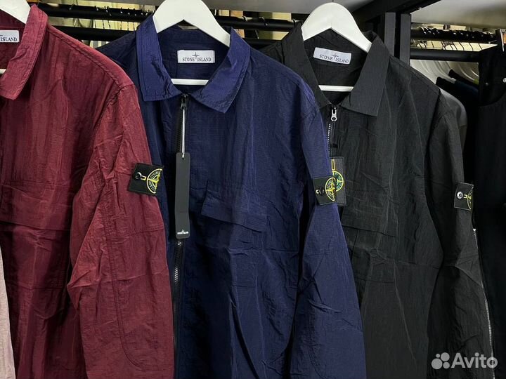 Зип рубашка stone island