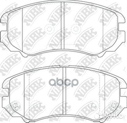 Колодки тормозные дисковые передние NiBK PN0377