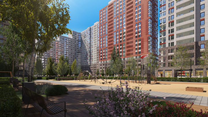 1-к. квартира, 33,6 м², 20/22 эт.