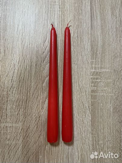 Свечи красные - цена указана за 2 шт