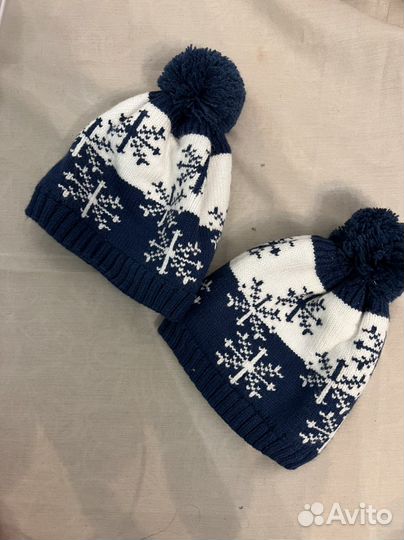 Шапка для новорожденного зима