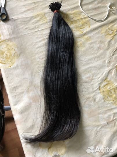 Волосы для наращивания бу 50 -55см 119 прядкй