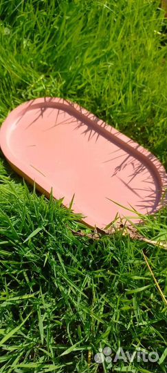 Декоративный поднос из гипса