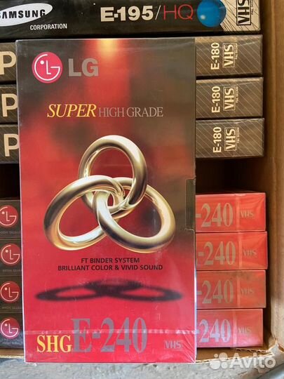 Видеокассеты vhs новые