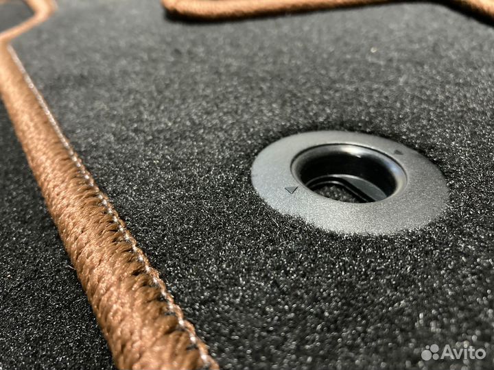 Ворсовые Премиум коврики Лексус NX черные