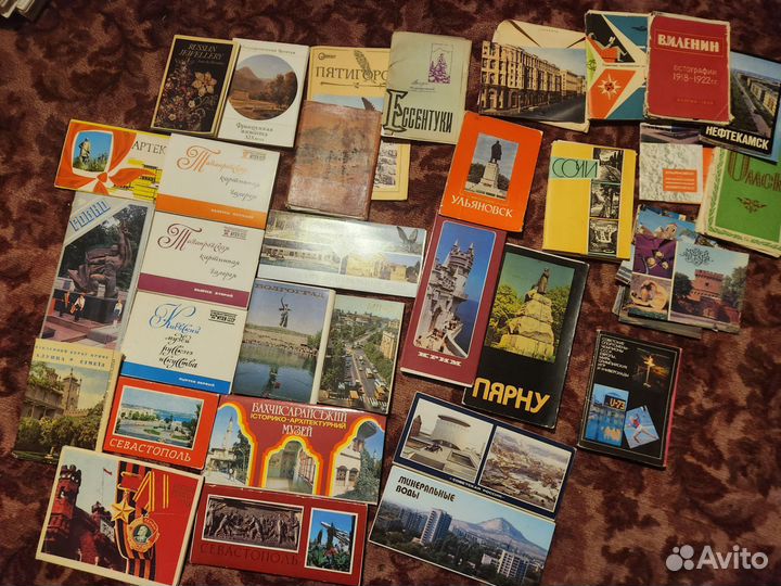 Наборы открыток СССР архитектуры, города, живопись