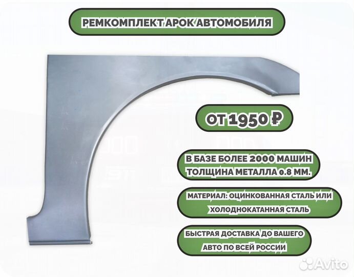 Ремонтные арки (ремкомплект) на автомобиль