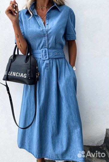 Платье джинсовое