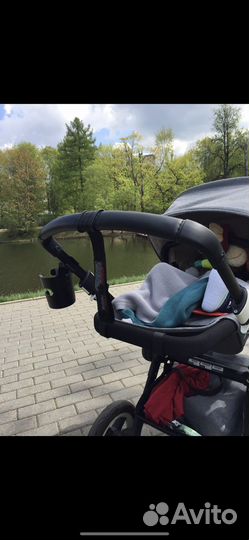 Коляска 2 в 1 bugaboo buffalo grey mellange