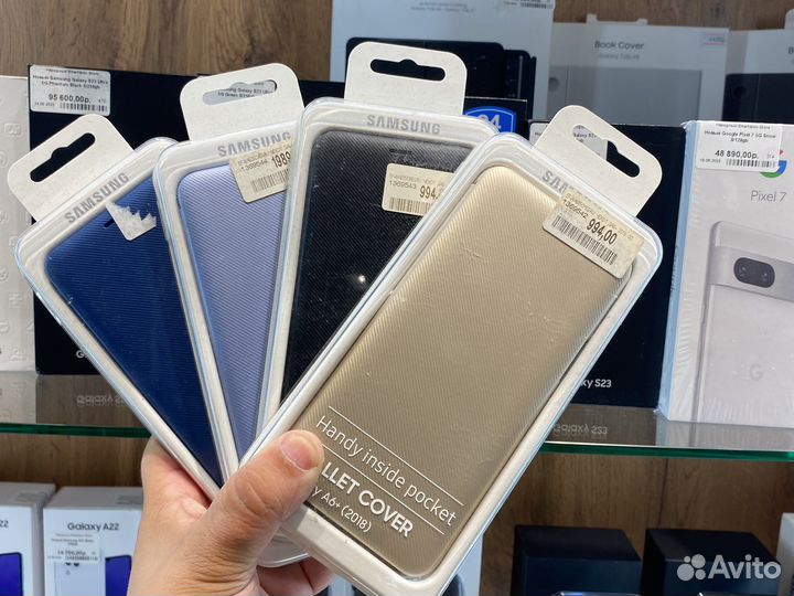 Оригинальный чехол-книжка Samsung A6+