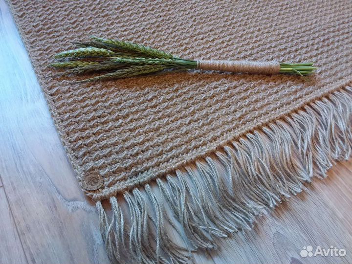 Ковер интерьерный из джута