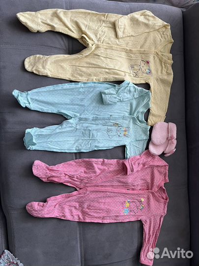 Вещи пакетом на девочку 56-74 резмеры
