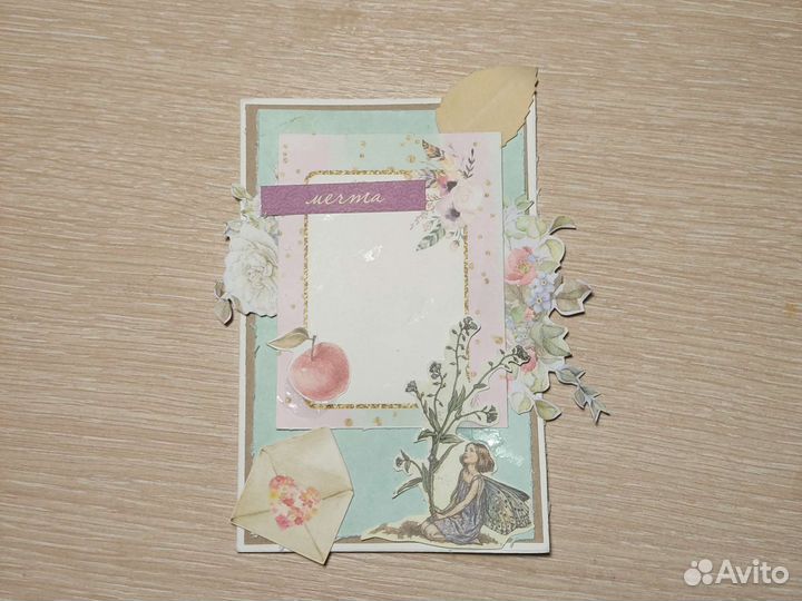 Открытка ручной работы на день рождение