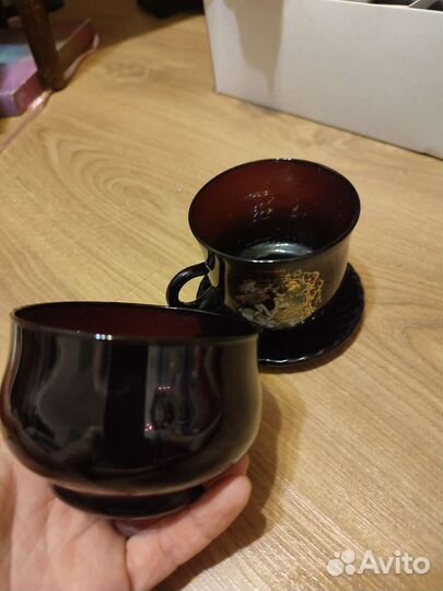 Чайный набор на 6 человек стекло